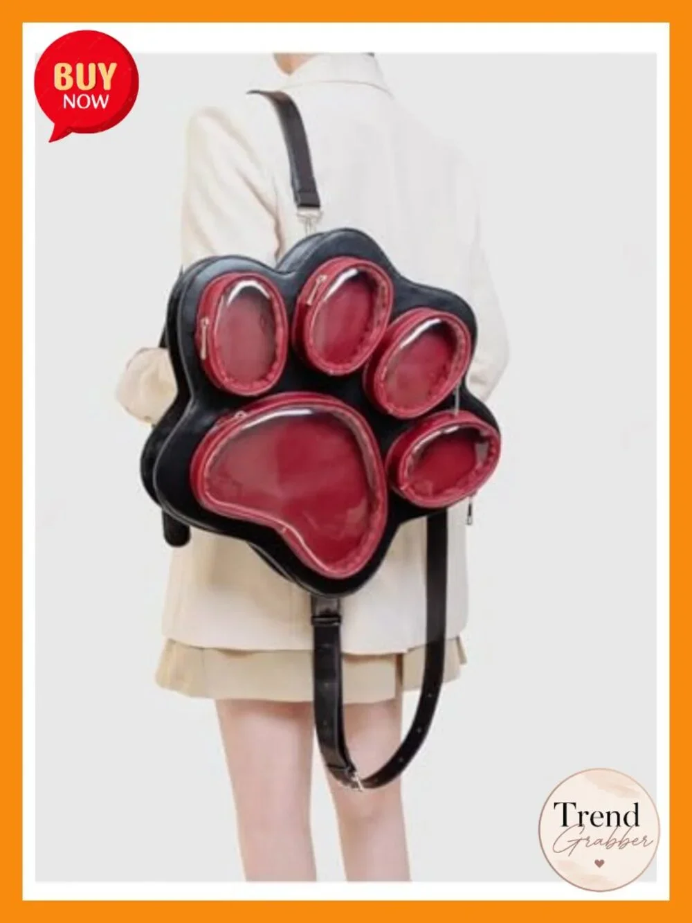 Cat Paw Ita Bag Backpack Customizable Display Doll Collectible Kawaii Cute